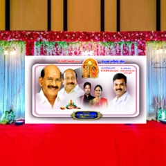 Wedding Stage Banner Backdrop